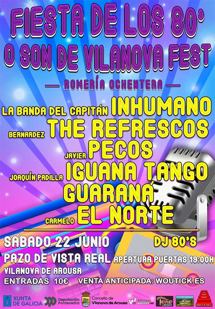 O Son de Vilanova Fest - Fiesta de los 80 (2024) en Vilanova de Arousa
