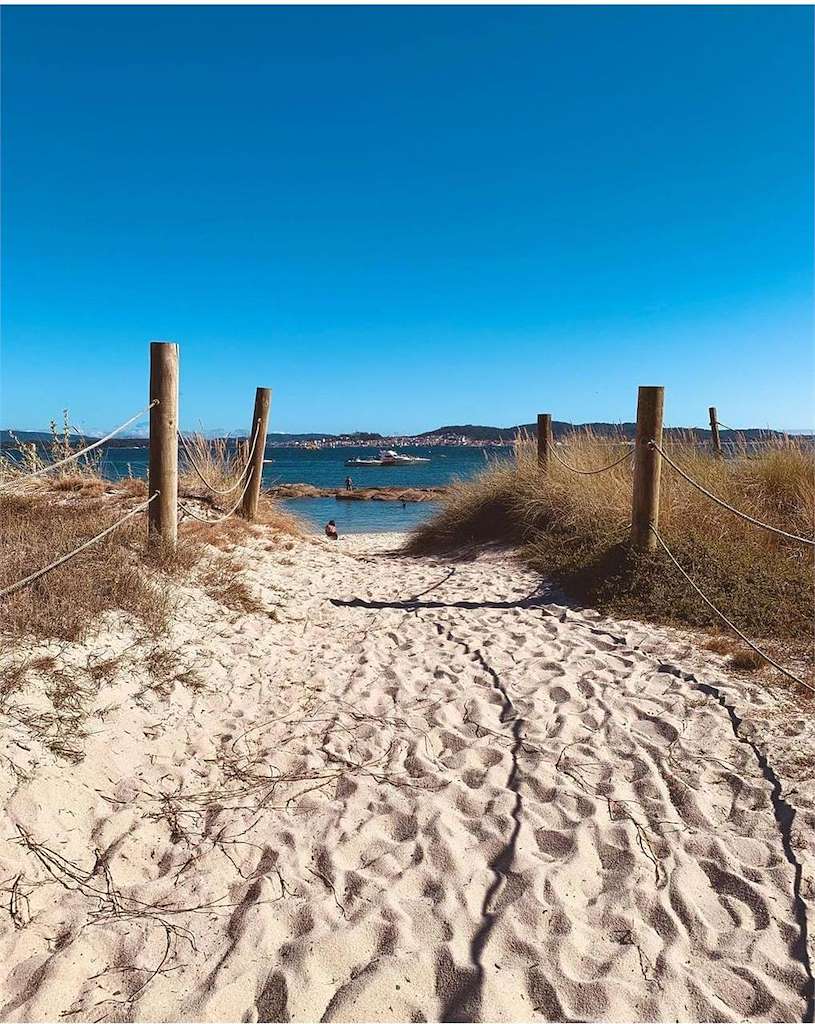 Playa A Lameira en Illa de Arousa