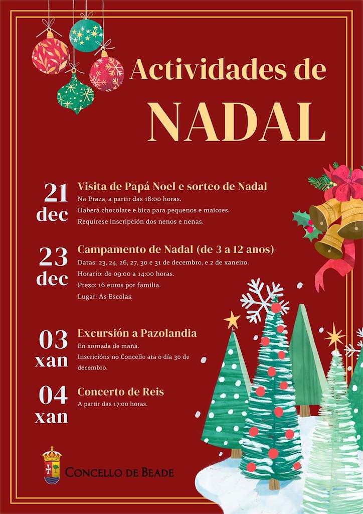 Programa de Nadal  (2024-2025) en Beade