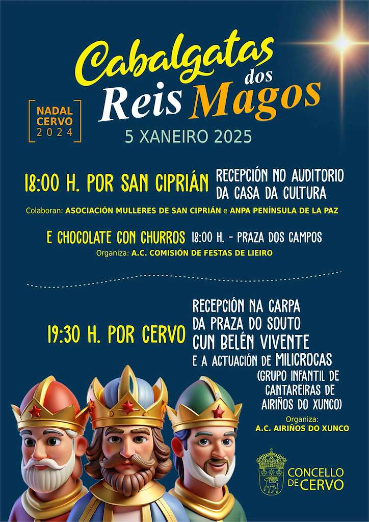 Programa de Nadal - Cabalgata de Reis  (2024-2025) en Cervo