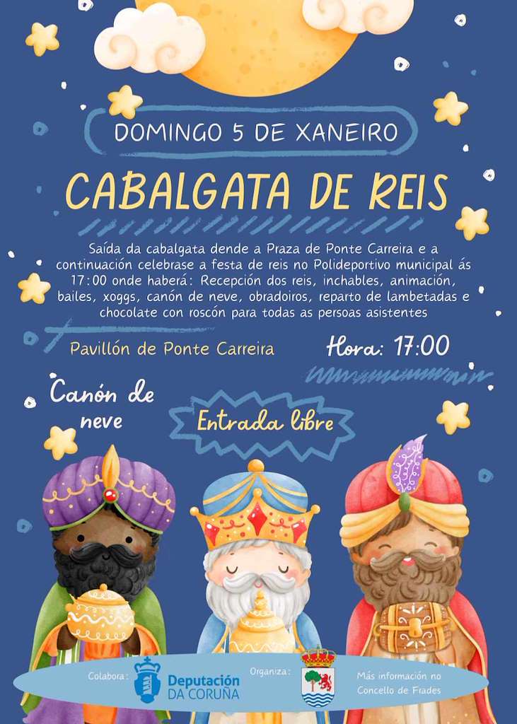 Programa de Nadal - Cabalgata de Reis (2024-2025) en Frades