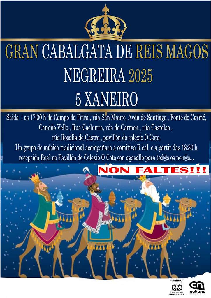 Programa de Nadal - Cabalgata de Reis (2024-2025) en Negreira