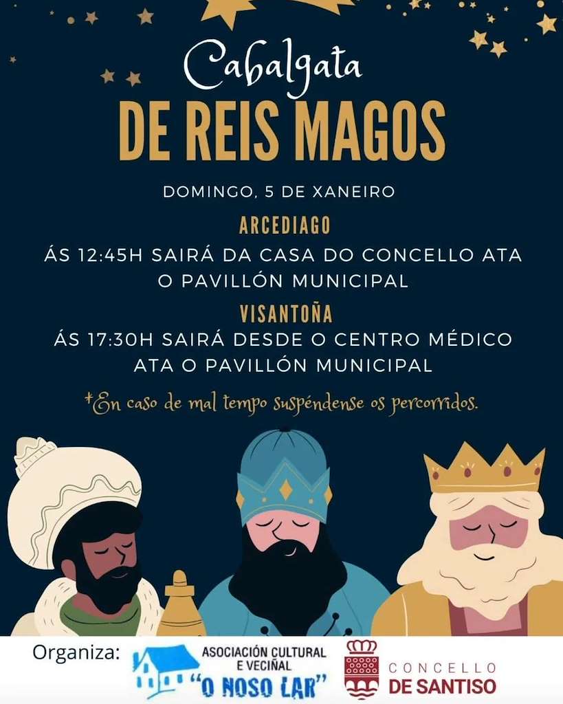 Programa de Nadal - Cabalgata de Reis (2024-2025) en Santiso