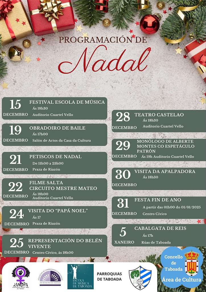 Programa de Nadal - Cabalgata de Reis (2024-2025) en Taboada