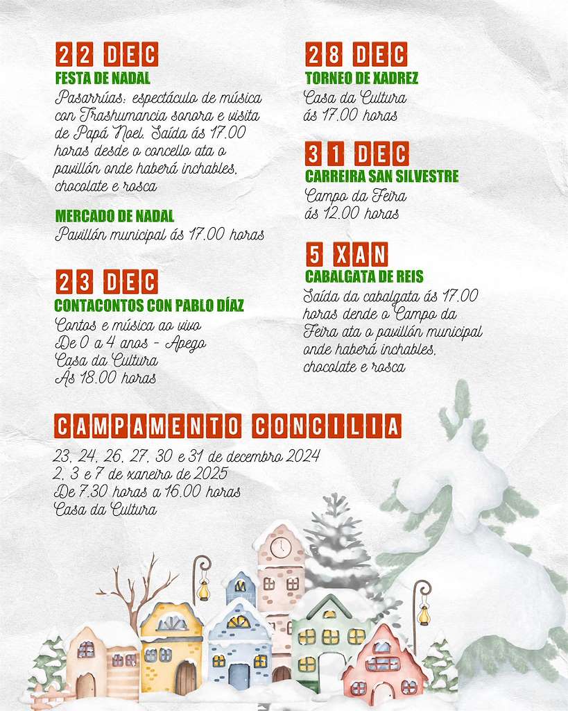 Programa de Nadal - Cabalgata de Reis (2024-2025) en Val do Dubra