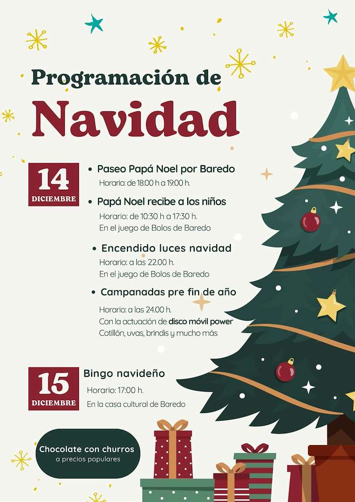 Programa de Nadal de Baredo (2024) en Baiona