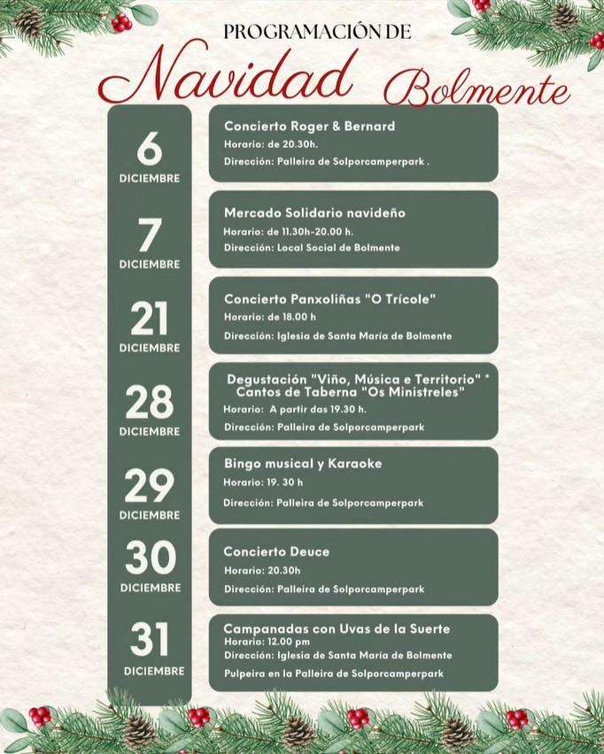 Programa de Nadal de Bolmente (2024) en Sober