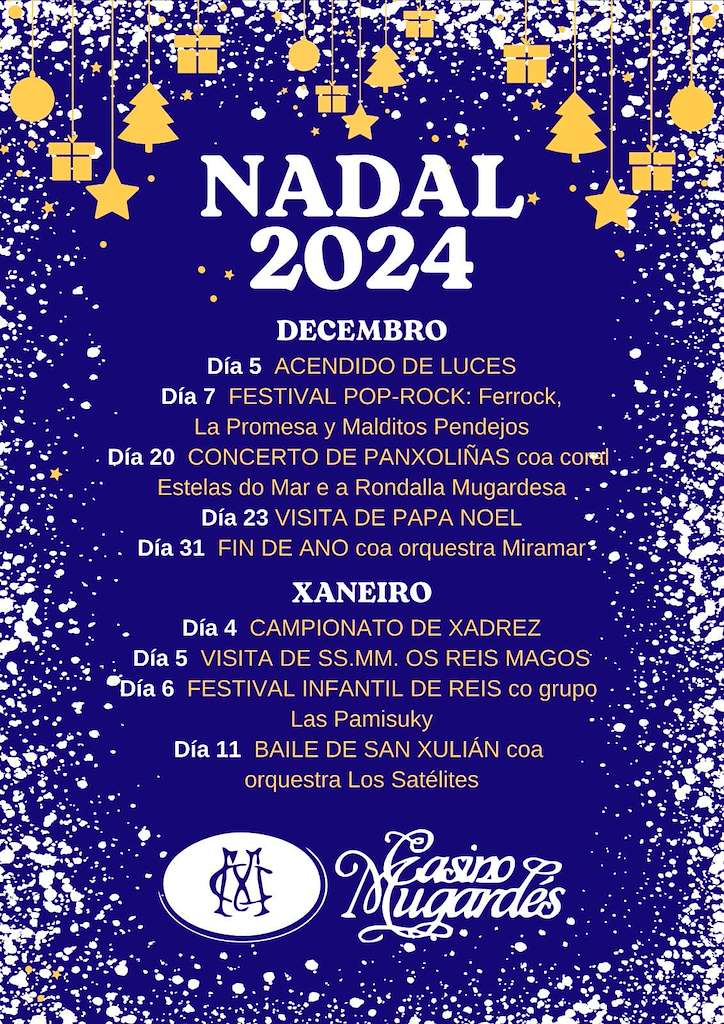 Programa de Nadal do Casino Mugardés - Visita dos Reis (2024-2025) en Mugardos