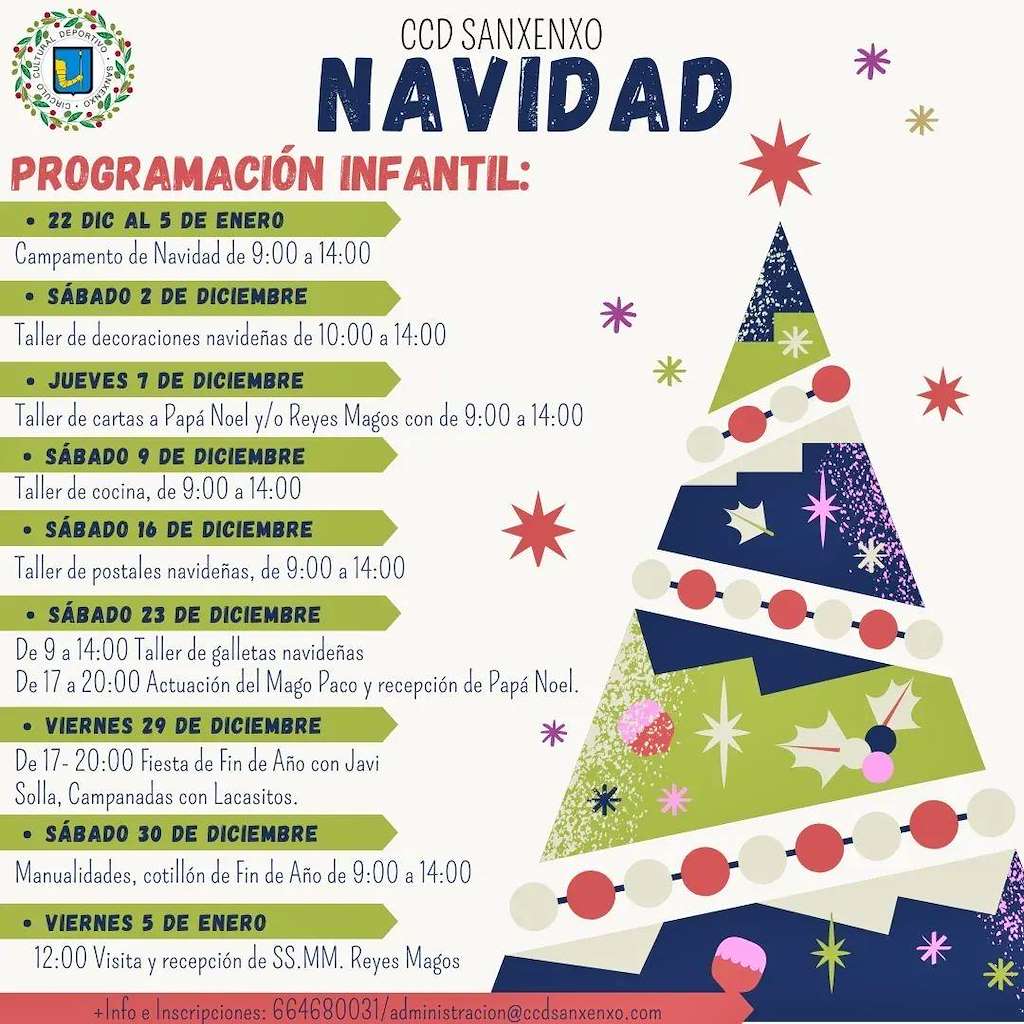 Programa de Nadal do CCD Sanxenxo (2024-2025)