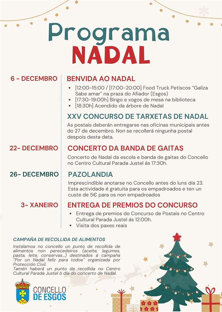 Programa de Nadal (2024-2025) en Esgos