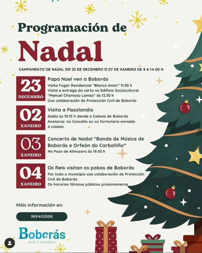 Programa de Nadal - Visita dos Reis (2024-2025) en Boborás