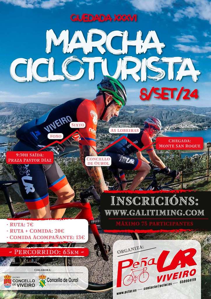 XXXVI Quedada Marcha Cicloturista (2024) en Viveiro