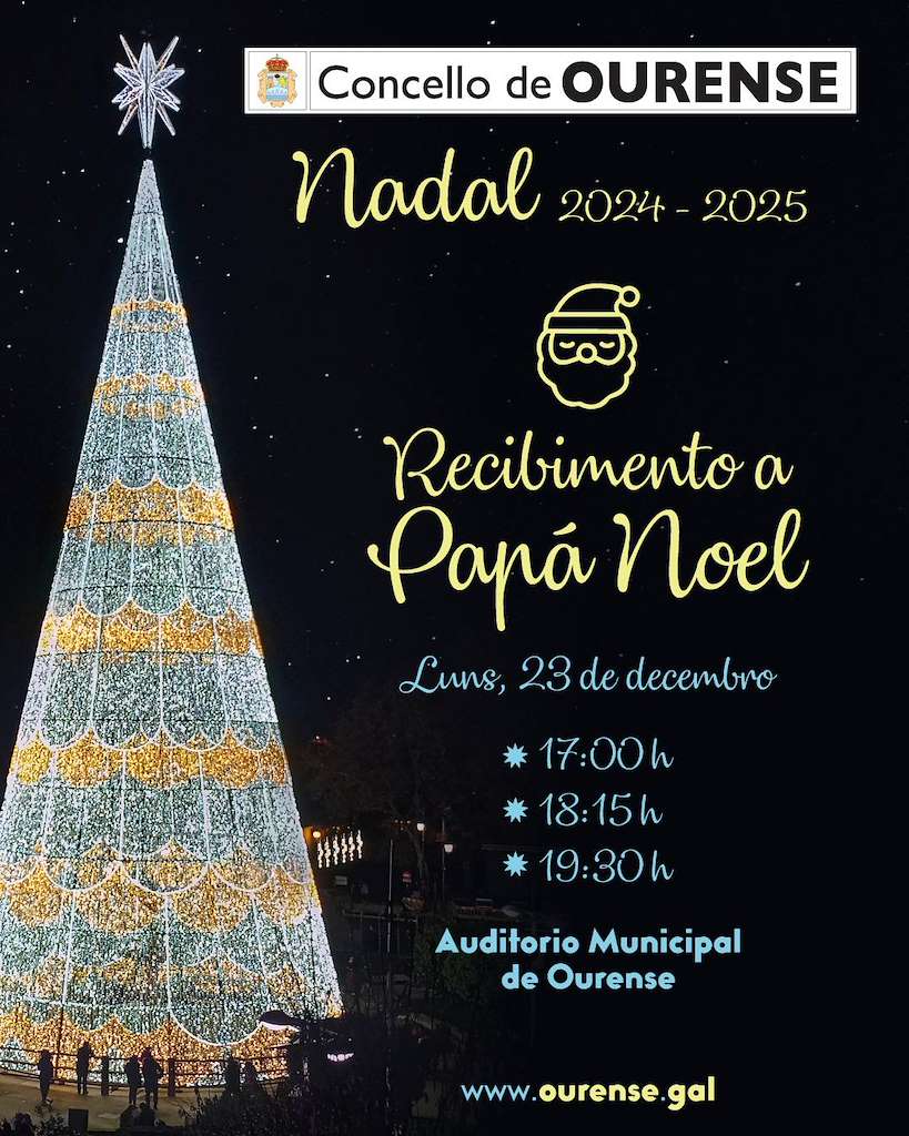 Recibimiento a Papá Noel (2024) en Ourense