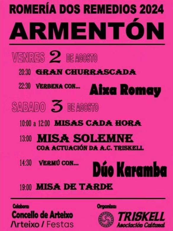 Romería dos Remedios de Armentón en Arteixo