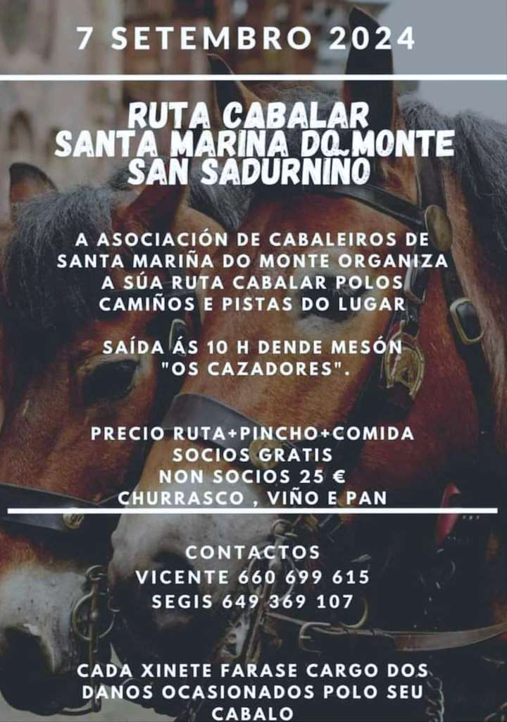 Ruta Cabalar Santa Mariña do Monte (2024) en San Sadurniño