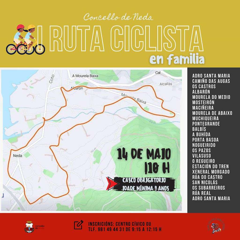 I Ruta Ciclista En Familia En Neda