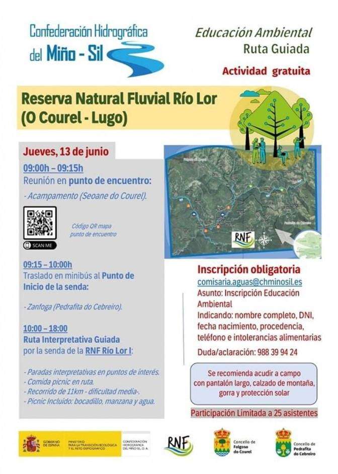 Ruta Reserva Natural Fluvial Río Lor en Folgoso do Courel