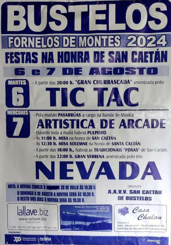 San Caetán de Bustelos en Fornelos de Montes