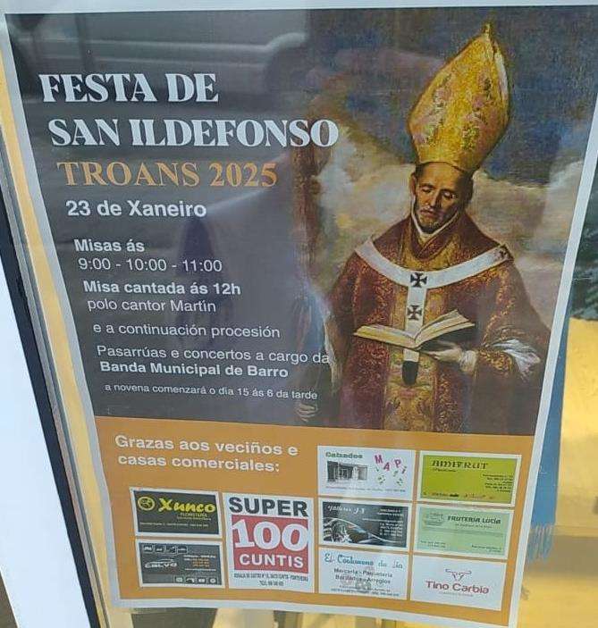 San Ildefonso de Troáns en Cuntis