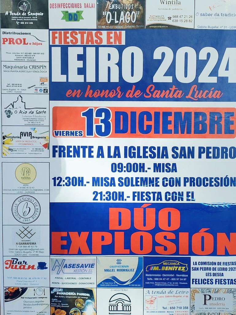 Santa Lucía (2024) en Leiro