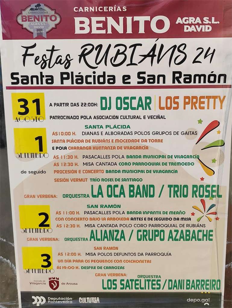 Santa Plácida y San Ramón de Rubiáns (2024) en Vilagarcía de Arousa