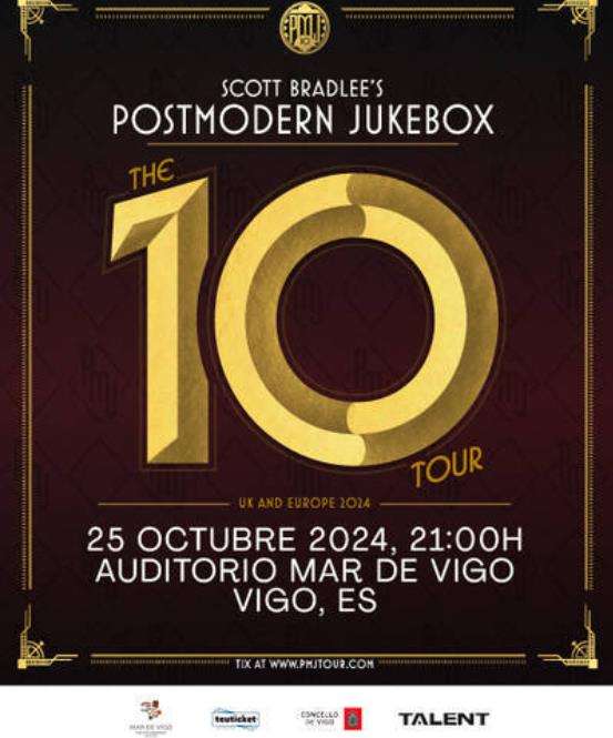 Scott Bradlee's Postmodern Juke Box - The 10 Tour (2024) en Vigo