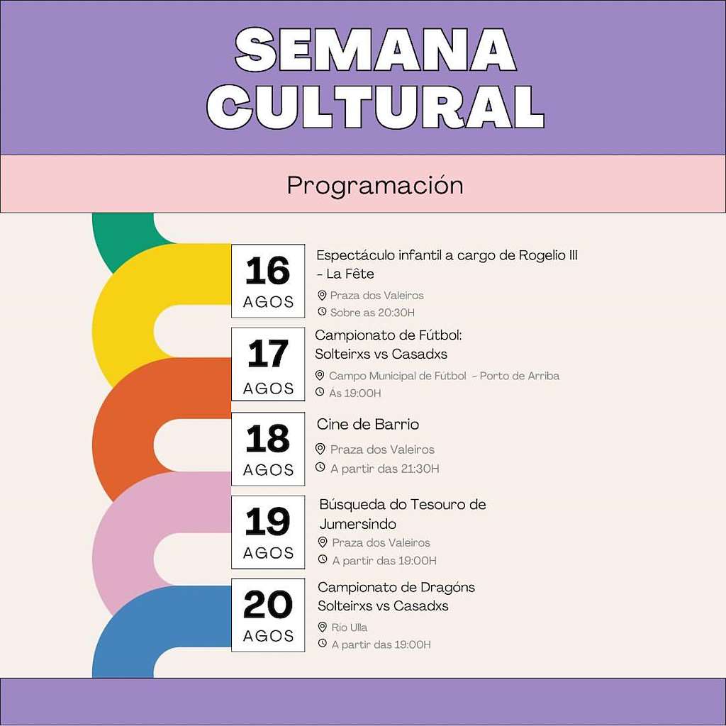 Semana Cultural de Porto (2024) en Pontecesures