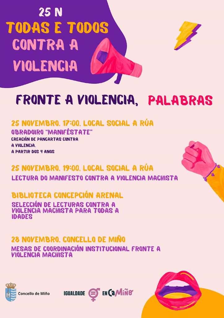 Todos e Todas Contra a Violencia (2024) en Miño