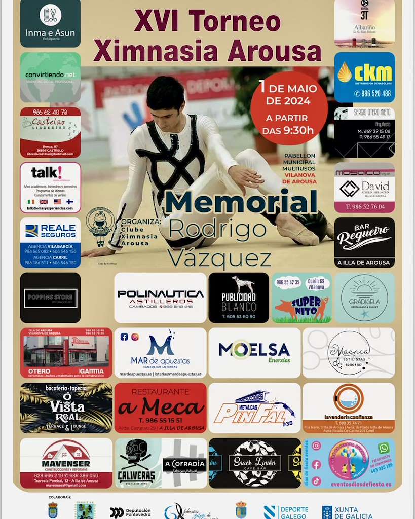 XVI Torneo Ximnasia Arousa - Memorial Rodrigo Vázquez en Vilanova de Arousa