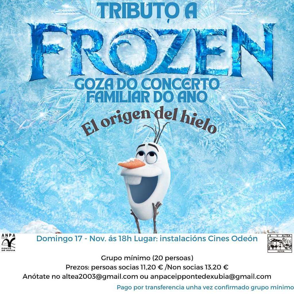 Tributo a Frozen - El origen del hielo (2024) en Narón