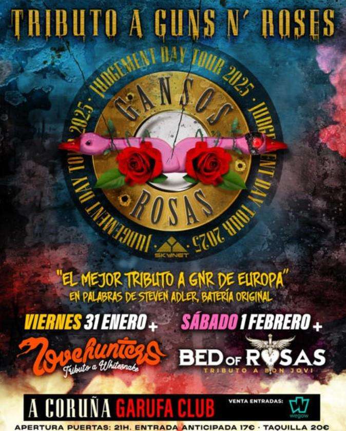 Tributo a Guns N´Roses (2025) en A Coruña