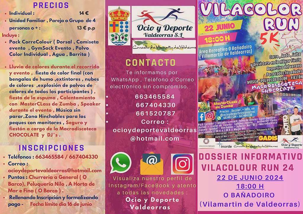 VilaColor Run (2024) en Vilamartín de Valdeorras