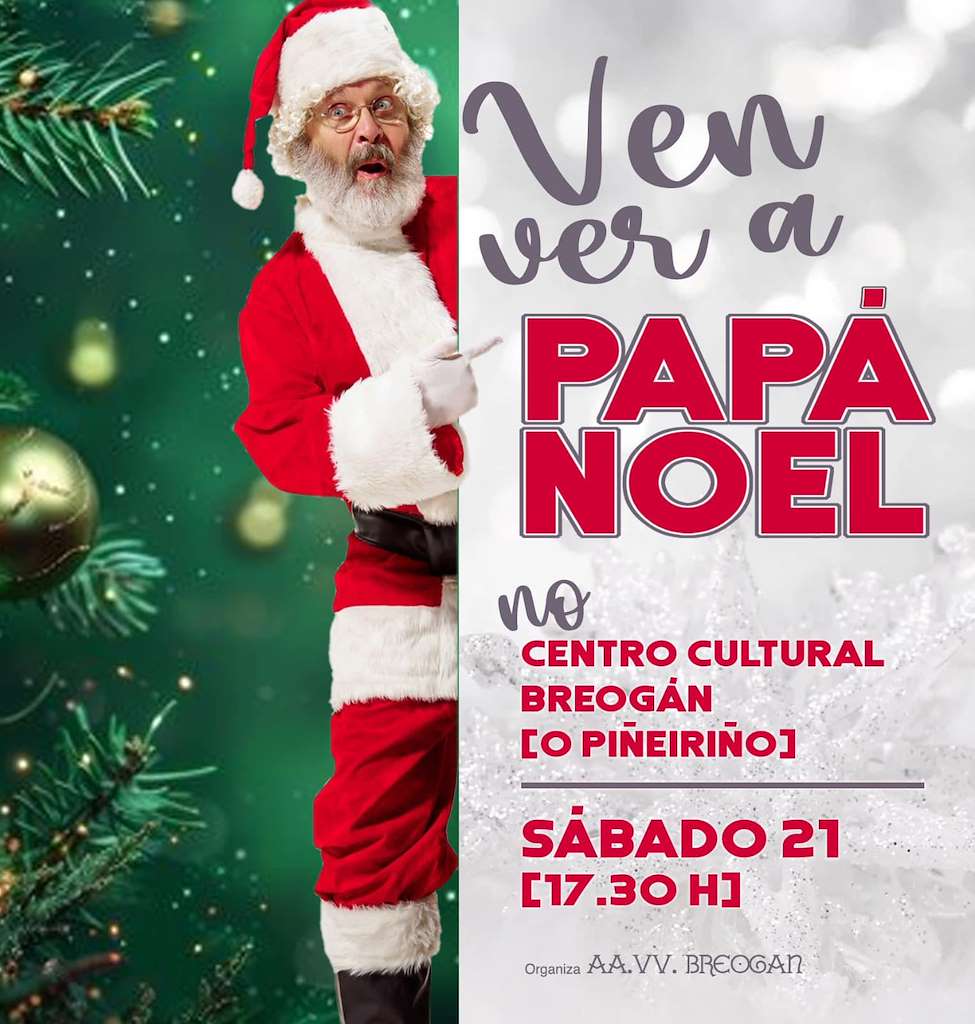 Visita de Papá Noel en O Piñeiriño (2024) en Vilagarcía de Arousa