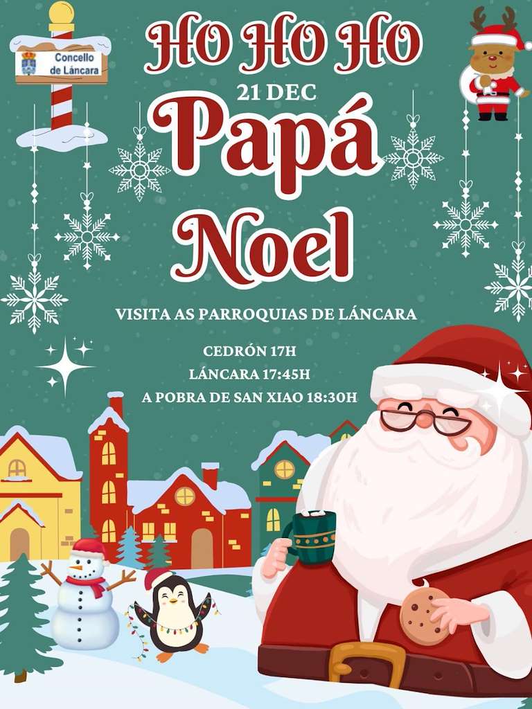 Visita de Papá Noel (2024) en Láncara