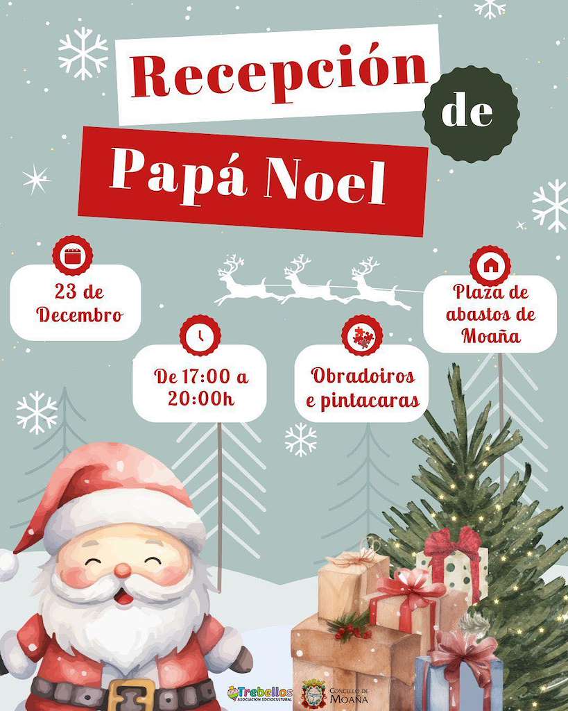 Visita de Papá Noel (2024) en Moaña