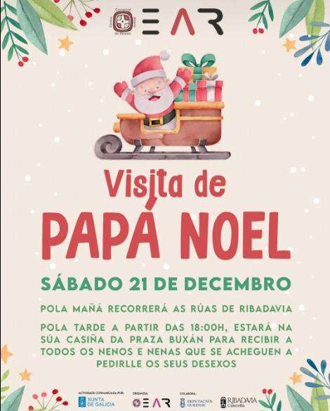 Visita de Papá Noel  (2024) en Ribadavia