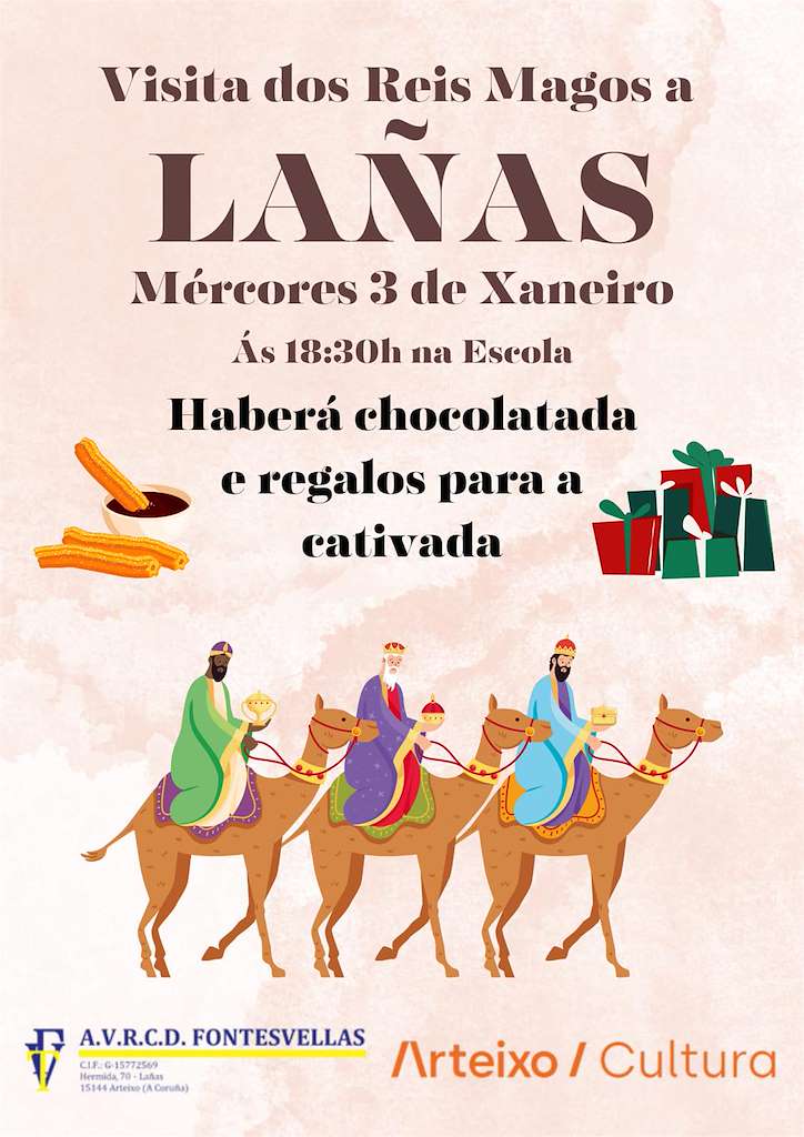 Visita de Reis a Lañas  en Arteixo