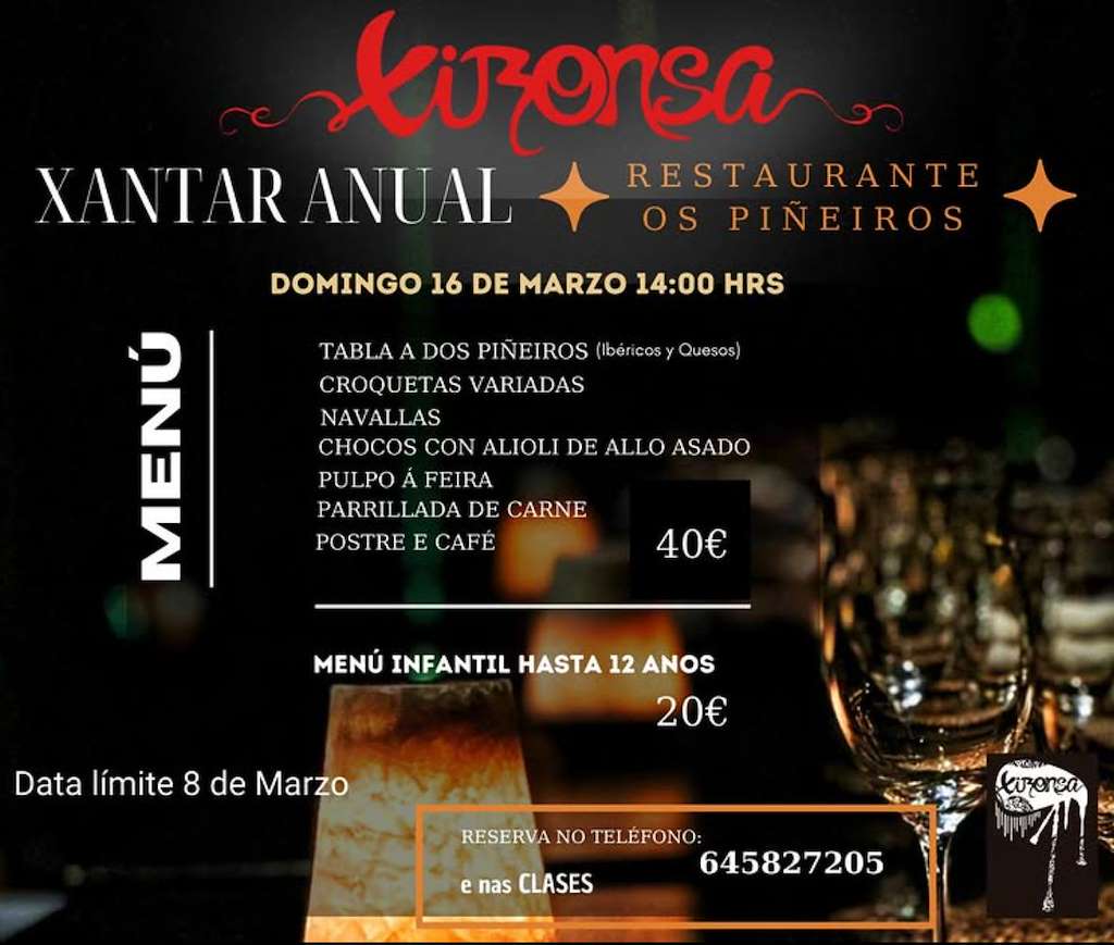 Xantar Anual Xironsa  (2025) en Cambados