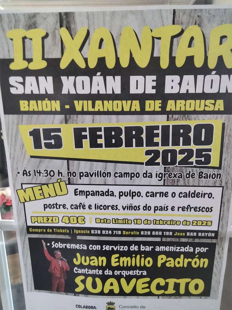 II Xantar de San Xoan de Baión (2025) en Vilanova de Arousa