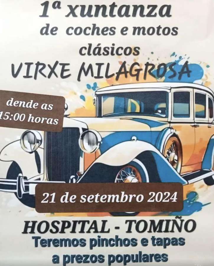 I Xuntanza de Coches e Motos Clásicas de Hospital (2024) en Tomiño