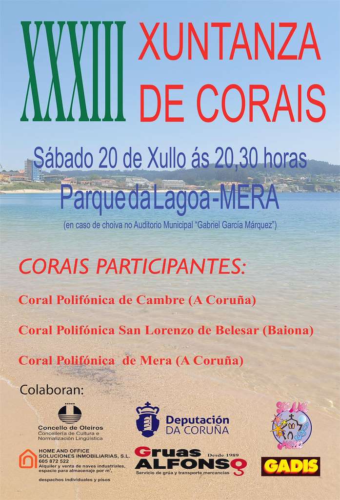 XXXIII Xuntanza de Corais (2024) en Oleiros
