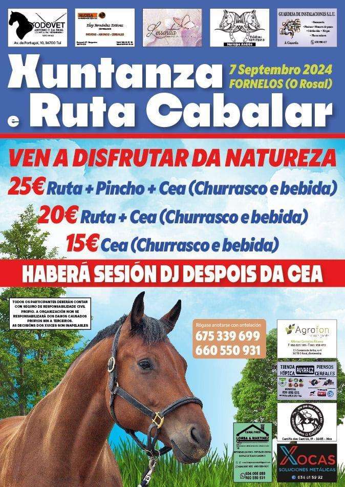 Xuntanza e Ruta Cabalar de Fornelos (2024) en O Rosal