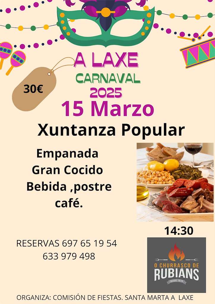 Xuntanza Popular de Carnaval de A Laxe  (2025) en Vilagarcía de Arousa